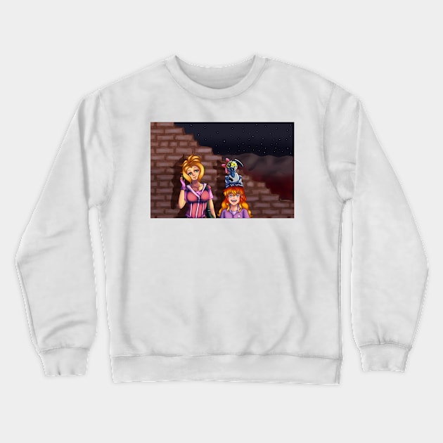 Sci Fi Anime Girls Crewneck Sweatshirt by SakuraDragon